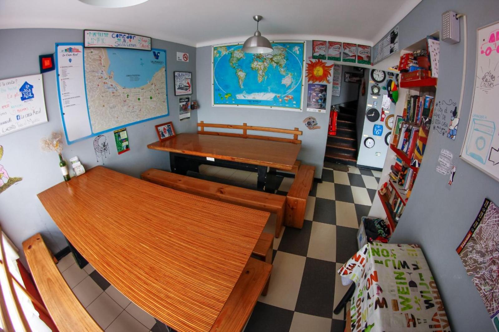 La Casa Azul Hostel บัลปาราอีโซ ภายนอก รูปภาพ