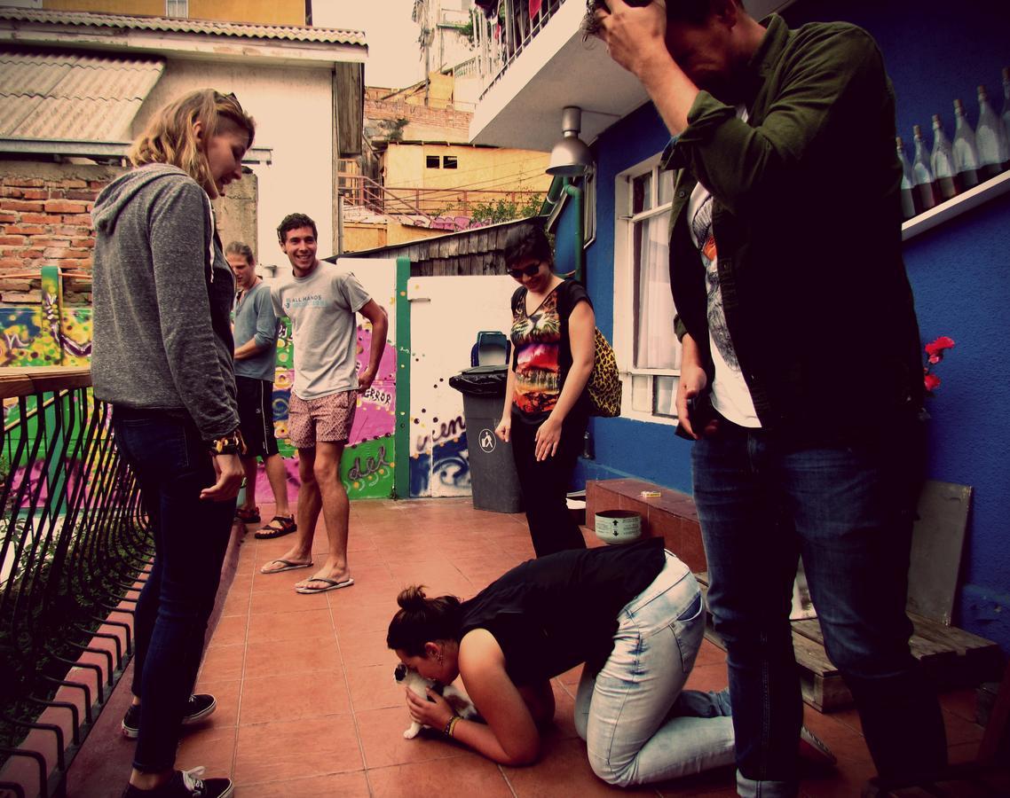 La Casa Azul Hostel บัลปาราอีโซ ภายนอก รูปภาพ